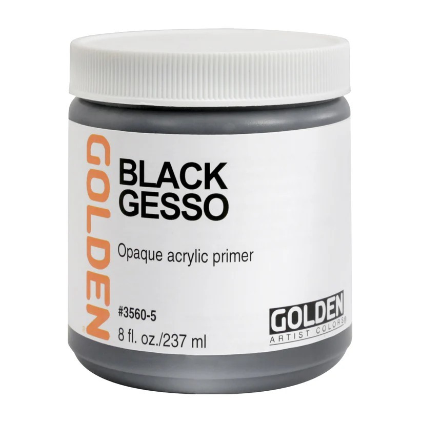 Golden Black Acrylic Gesso Primer