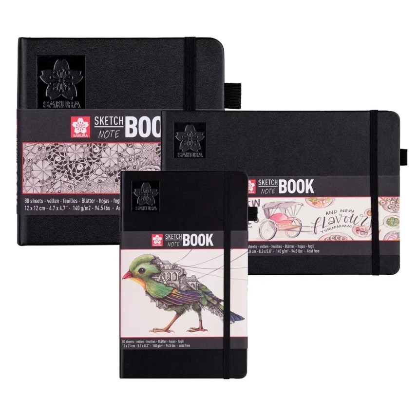 Sakura Sketch Note Book | Hardback - Cream Paper 