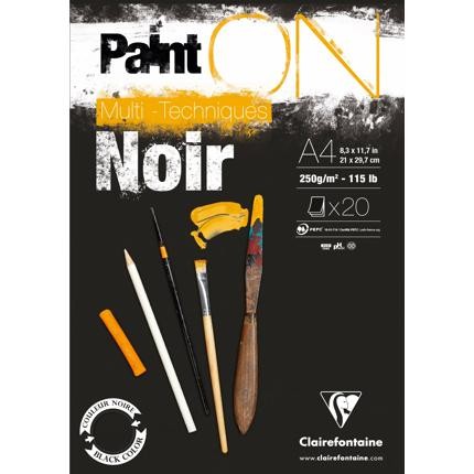 PaintOn Pad 250gsm Black (20sh)