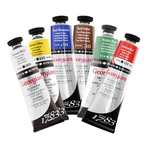Daler Rowney Georgian Oil Paint Introduction Set 6x21ml