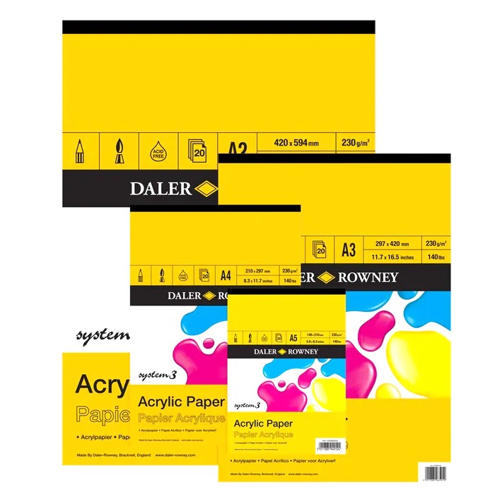 Daler Rowney System 3 Acrylic Painting Pads