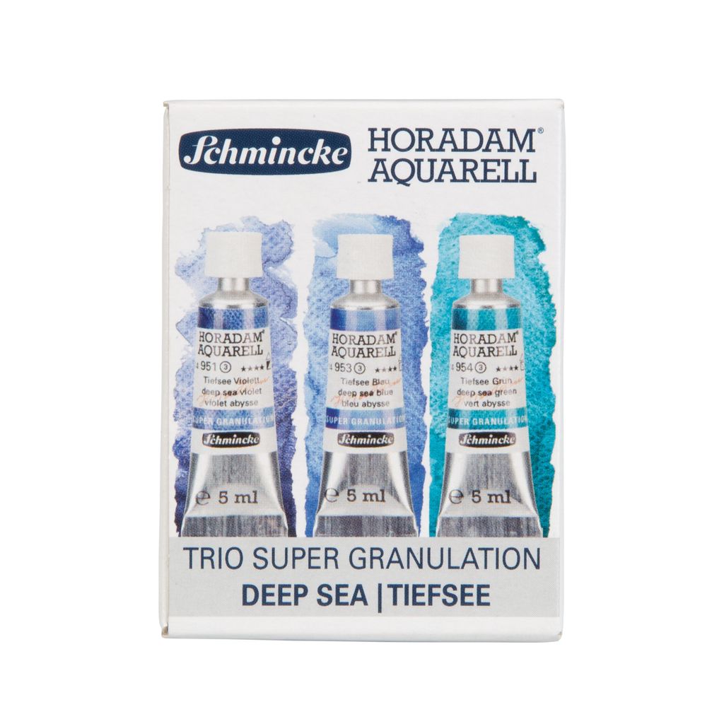 Schmincke Horadam Watercolour Super Granulation 3 x 5ml Tubes Deep Sea