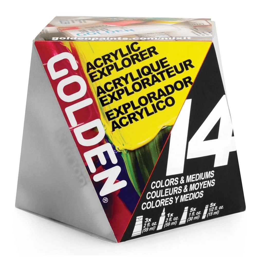 Golden Acrylics Acrylic Explorer 14 Set