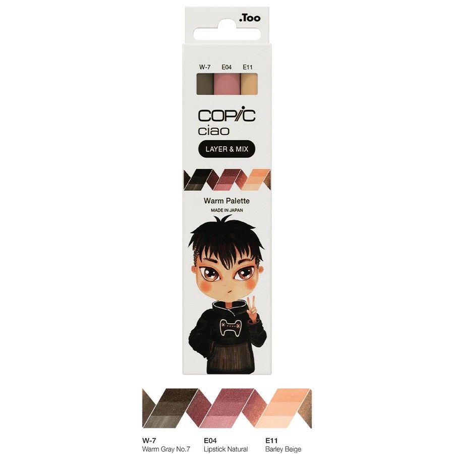 Copic Ciao, Layer and Mix Set of 3 - Warm Palette