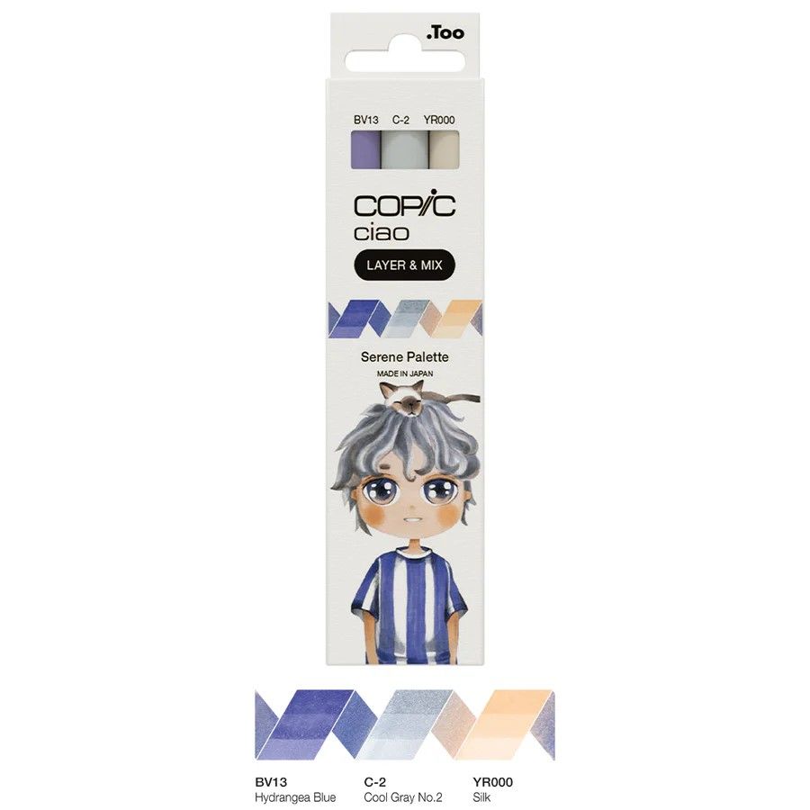 Copic Ciao, Layer and Mix Set of 3 - Serene Palette