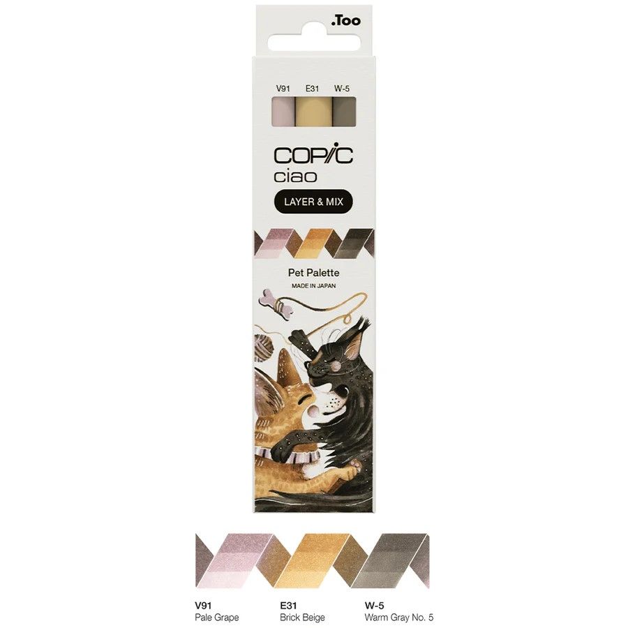 Copic Ciao, Layer and Mix Set of 3 - Pet Palette