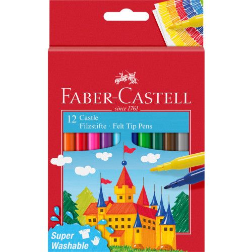Faber Castell Fibre-tip Pens - Set of 12