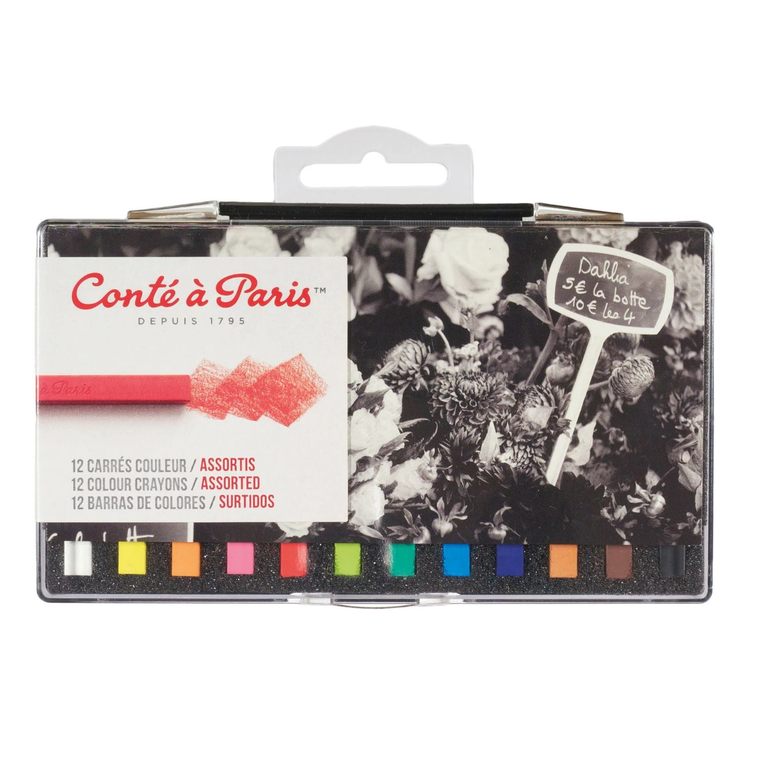 Conte Carres Crayons 12 Assorted Set