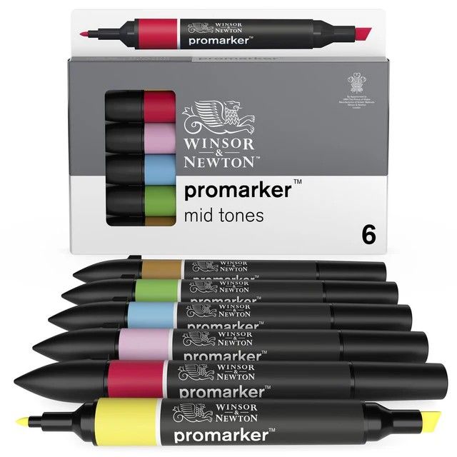 ProMarker Collectors 6 Set Mid Tones
