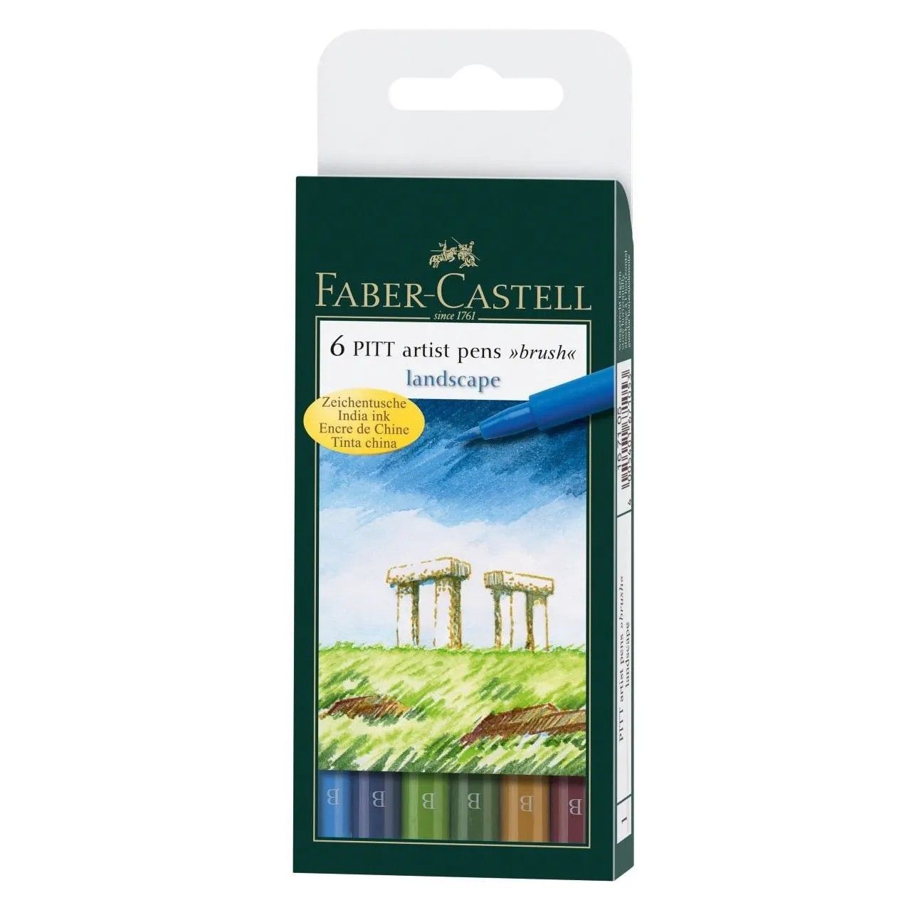 Pitt Artist Brush Pen Wallet 6 Landscape