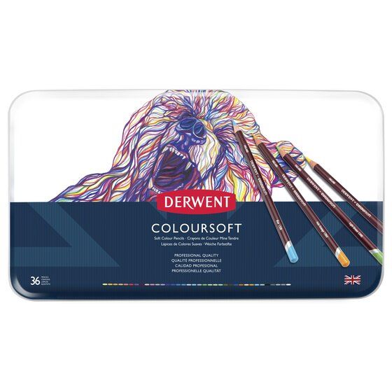 Derwent Coloursoft Pencils Tin Set of 36