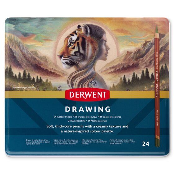 Derwent Drawing Pencils Tin Set of 24