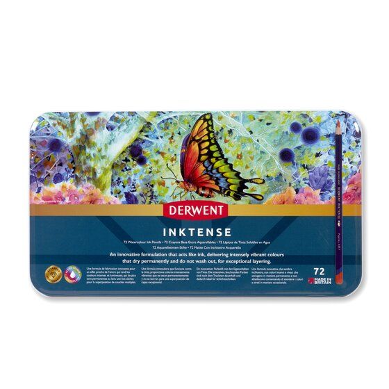 Derwent Inktense Pencils Tin Set of 72