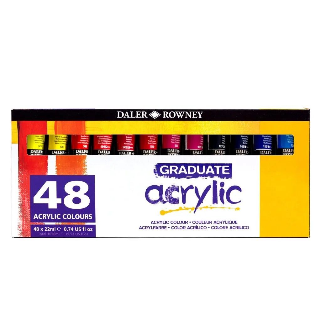 Daler Rowney Graduate Acrylic Paint Set 48 x 22ml