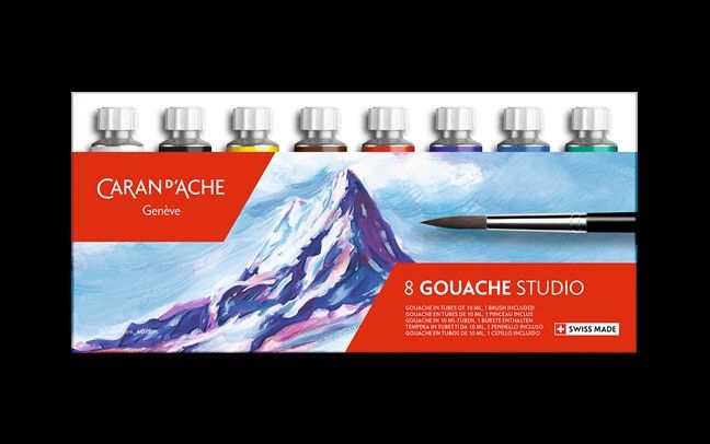 Caran dAche Classic Gouache Studio Box of 8