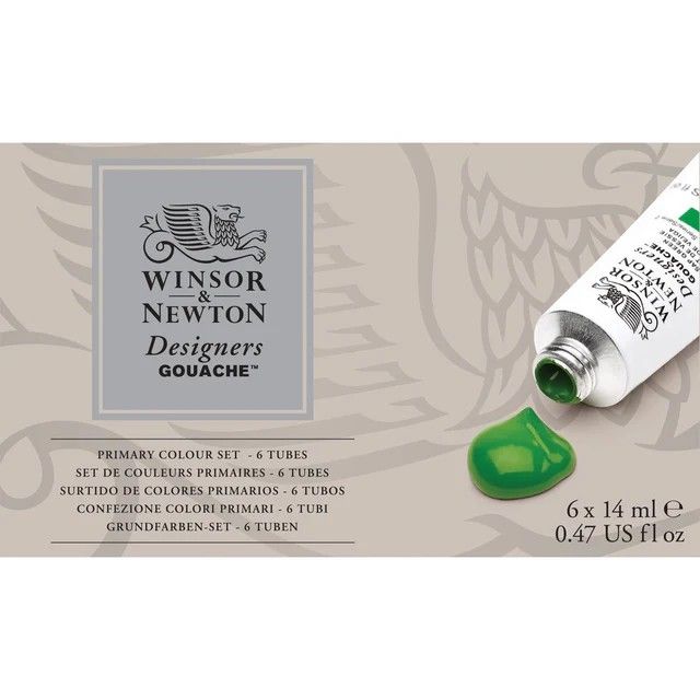 Winsor & Newton Designers Gouache Primary Set 6 x 14ml