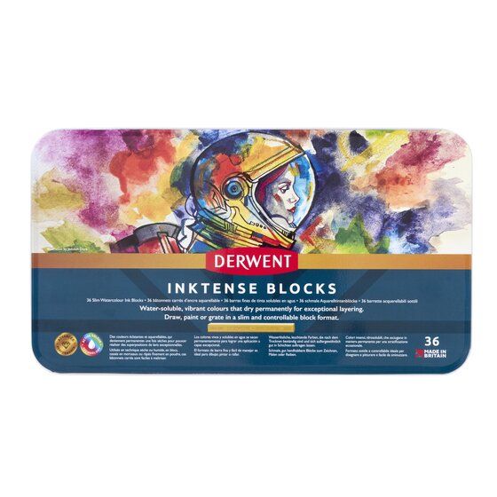 Derwent Inktense Blocks Tin Set of 36