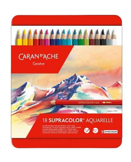 Caran dAche Supracolor Soft Pencils Tin Set of 18