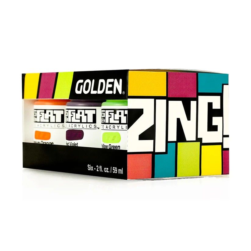 Golden Acrylics SoFlat Zing Set 6x59ml