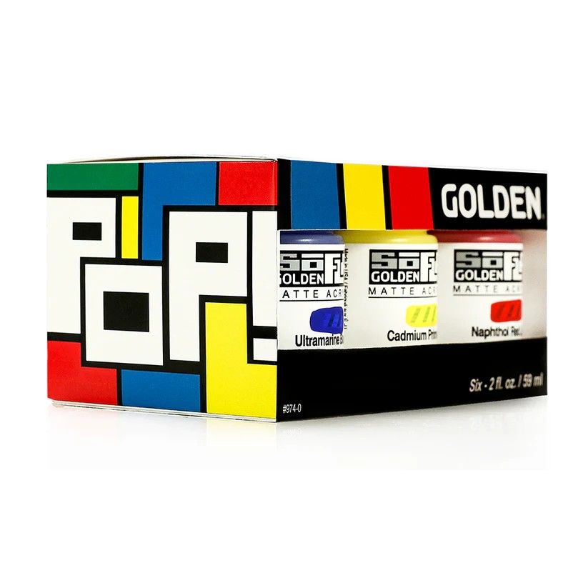 Golden Acrylics SoFlat Pop Set 6x59ml