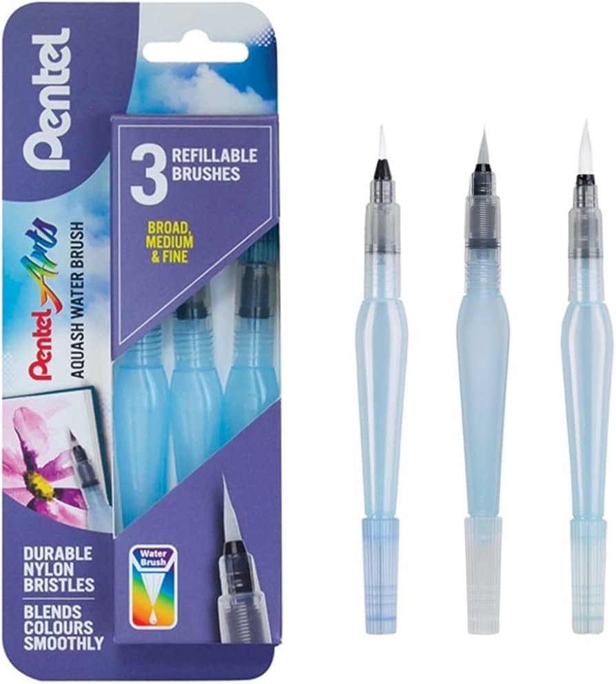Aquash Brush Set of 3 Sizes