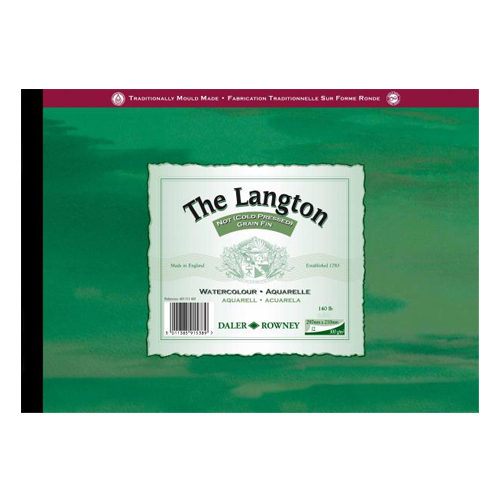 Daler Rowney Langton Watercolour Pad 140lbs Cold Pressed/NOT: A4 Daler Rowney Langton Watercolour Pad 140lbs Cold Pressed/NOT: A4