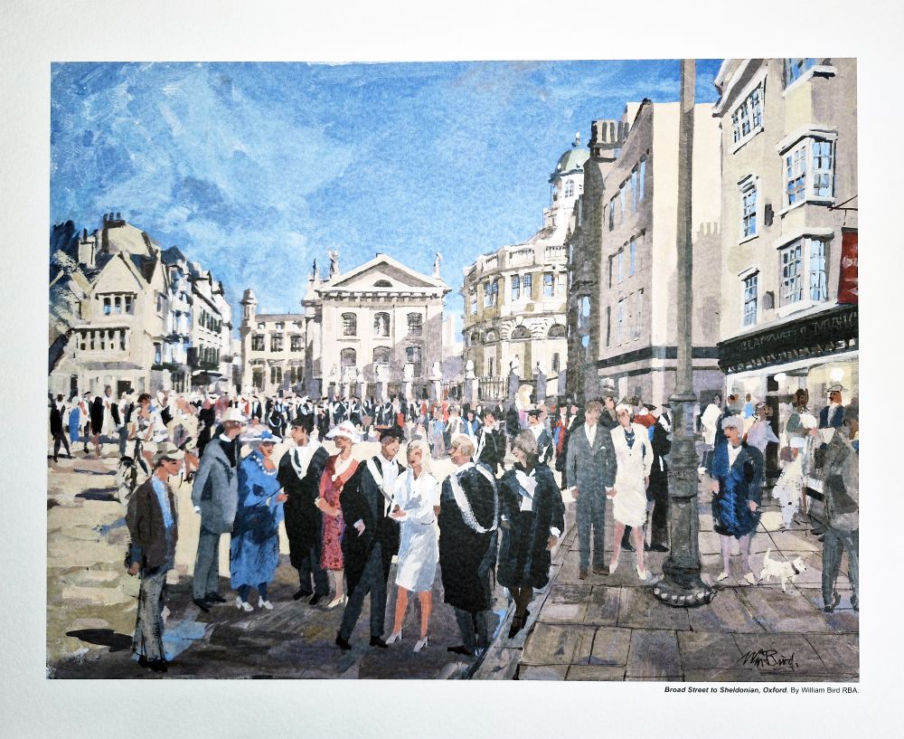 Bill Bird Print Broad Street to Sheldonian