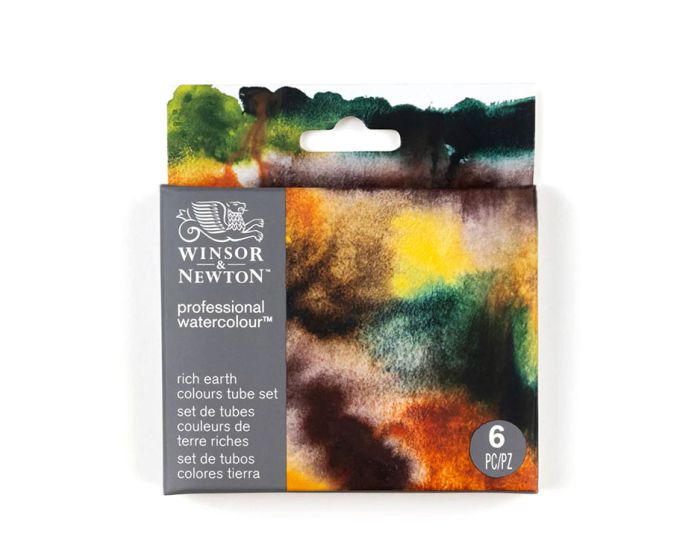 Winsor & Newton Professional Watercolour Rich Earth Set 6 x 5ml Tubes