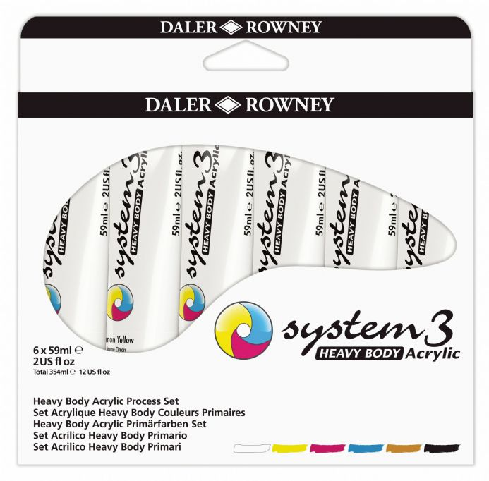 System 3 Heavy Body 6 x 59ml Starter Set