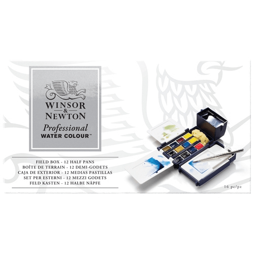 Winsor & Newton Artists Watercolour 12 Half Pan Fi