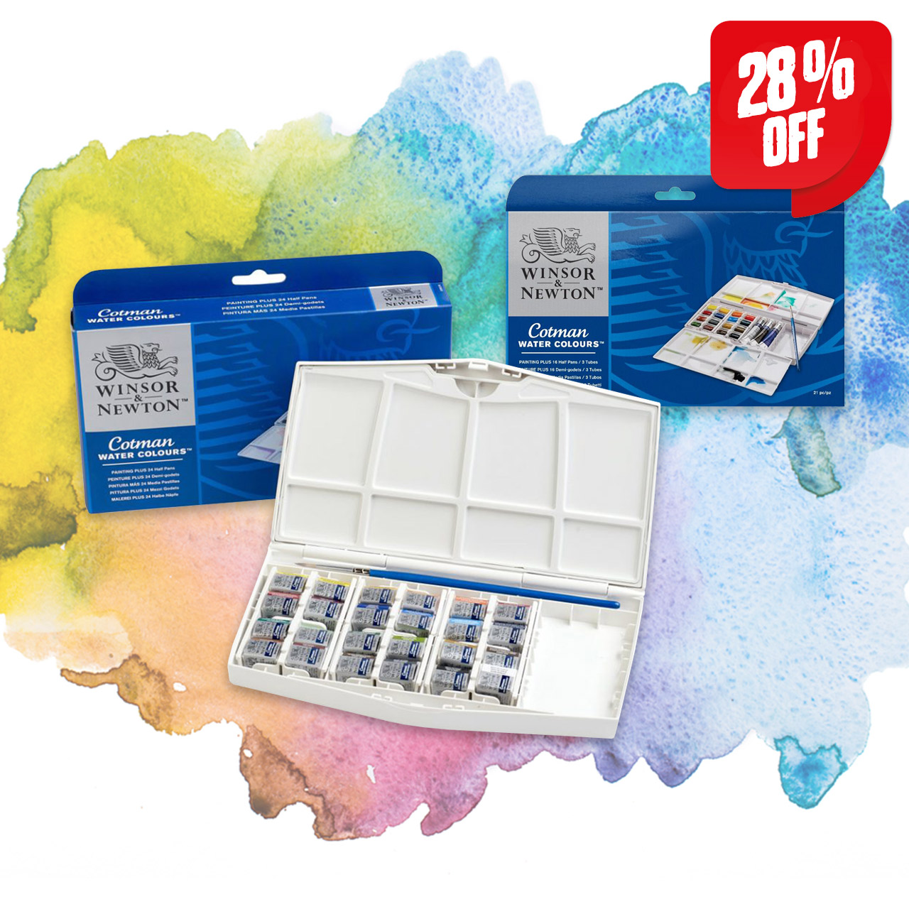 Winsor & Newton Watercolour Half Pan Sets